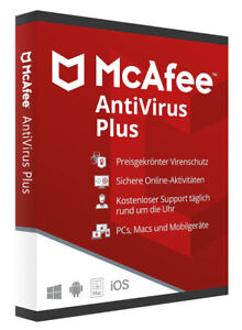McAfee AntiVirus PLUS 2023 | 3 Geräte 1 Jahr | VOLLVERSION /Upgrade Security ☀️☀