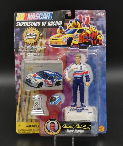NASCAR Mark Martin Figurine Card Stock Car Display Stand Special Edition Cover