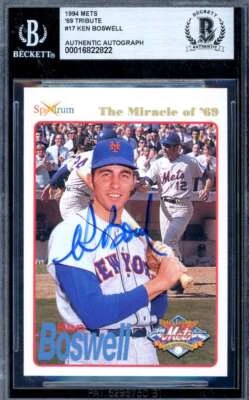 Ken Boswell Beckett BAS Signed 1994 Spectrum 1964 Mets Autograph - Image 1 of 2