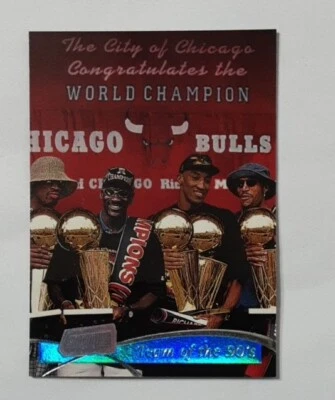 1997 年 Topps 体育场俱乐部芝加哥公牛队 90 年代 #5 - 迈克尔乔丹 — 第 1/2 张图片