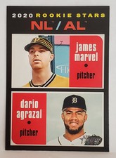 2020 Topps Heritage #27 Dario Agrazal James Marvel RC Pittsburgh Pirates Tigers