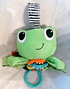Infantino Hug & Tug Musical Pull Down Frog Plush Baby Crib Toy Green 2018 - Picture 1 of 4