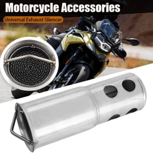 Stainless Motorcycle Silencer Muffler Baffle Replacement Exhaust DB Killer - Picture 1 of 11