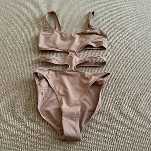 Skims Ochre Swim Tank Monokini Swimsuit, Size Medium NWT - Picture 1 of 3