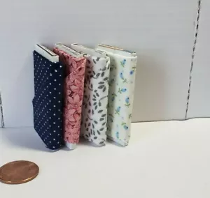 Dollhouse Miniatures 4 Bolts of Cloth 1" Scale 1:12 Set E - Picture 1 of 2