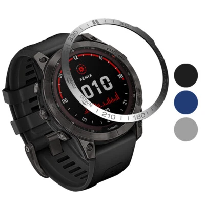 StrapsCo Replacement Bezel Tachymeter and Screen Protector for Garmin Fenix 7X