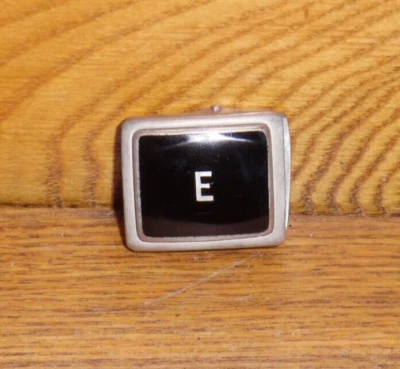 Vintage / Antique Pioneer Silver Deposit Belt Buckle w/ Letter "E" - 1 1/4" - Image 1 of 4