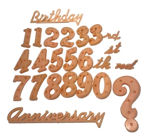 Harris & Cain Juego Completo Plástico Cumpleaños Aniversario Decoración Pastel - Imagen 1 de 12