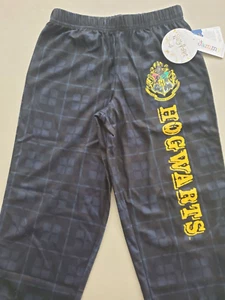 Harry Potter Big Boys Houses Plaid Pajama Lounge Pants (Hogwarts, M-8) - Picture 1 of 7