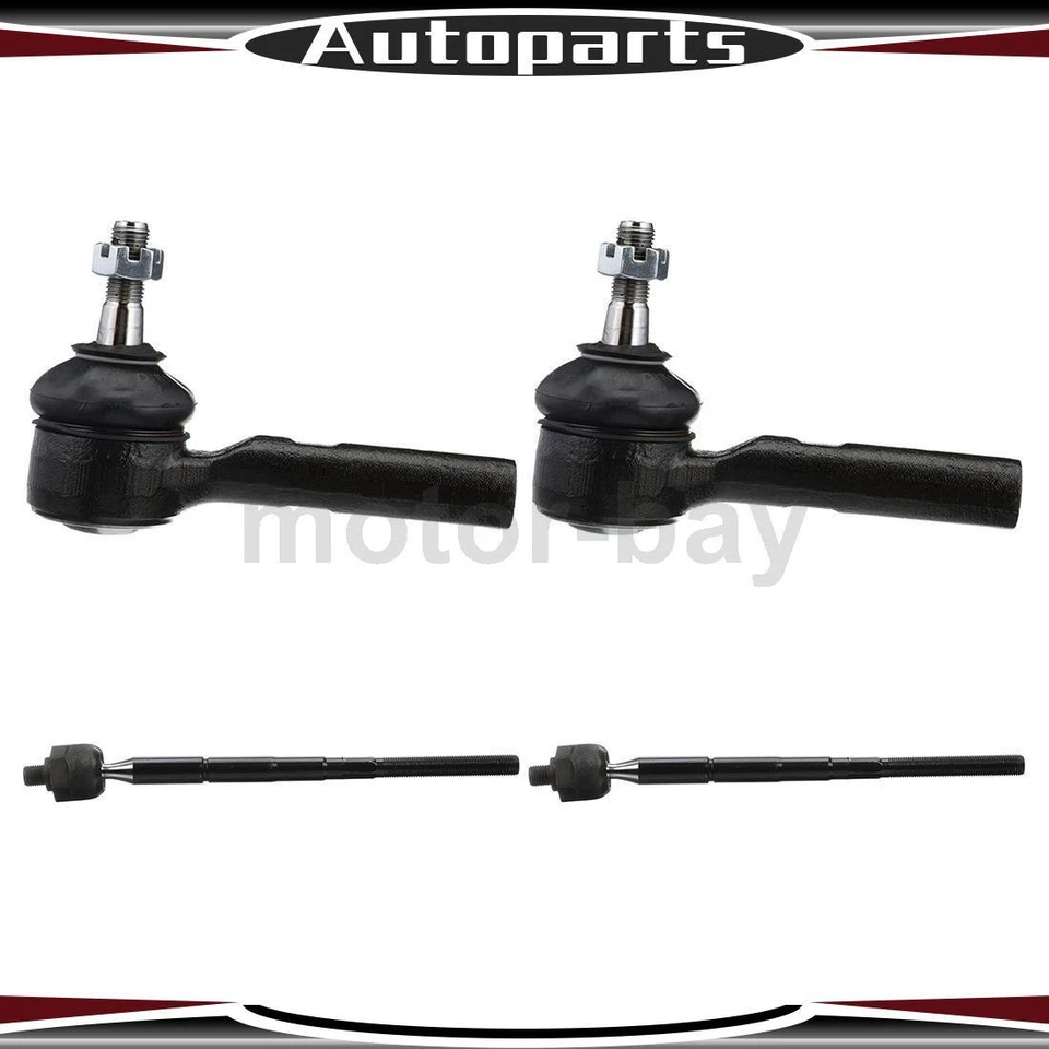 Extremo de barra de amarre interior exterior 4 piezas para Chrysler Town & Country 2005 2006 2007 Foto 1 de 4