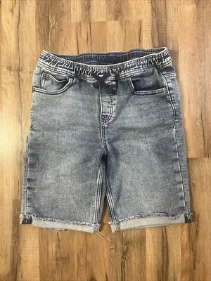 Pantalones Cortos Niños Talla 10-12 M Azul Lavado Ácido Algodón Poliéster Spandex 26 Pulgadas Cintura Foto 1 de 4