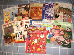 35 KUNSTSTOFF LEINWAND Broschüren Magazine Muster Handarbeit Freizeit Kunst Looney Tunes ++ - Bild 1 von 4