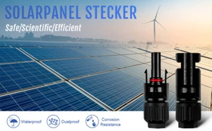 Solarstecker Stecker Buchse Kupplung Mit PV Kabelverbindung 2,5-6mm² - Bild 1 von 14