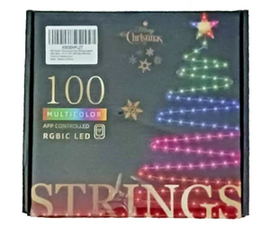 Color Changing String Lights, w/Star -33 ft 100 led App Remote - Picture 1 of 4