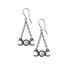 Pendientes colgantes triple diosa luna - Imagen 1 de 1