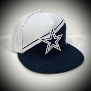 New$50 DALLAS COWBOYS SNAPBACK HAT White Navy Blue Stsr Flat Bill Ultra-Game NWT - Picture 1 of 8