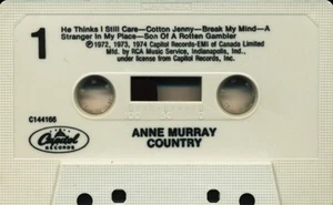 Anne Murray - Anne Murray Country (Cassette) (VG+) - Picture 1 of 1