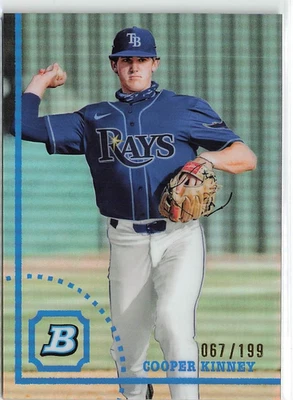 2022 Bowman Heritage Chrome Prospects Refractor /199 Cooper Kinney #BHPC-80 - Image 1 of 2