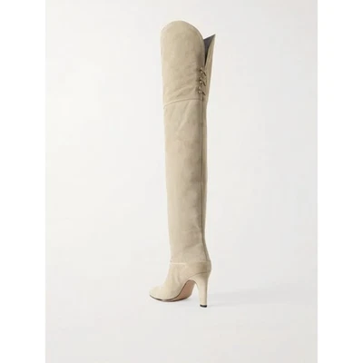 Sexy Elegant Womens High Chunky Heel Suede Leather Club Over The Knee High Boots - Image 1 of 4