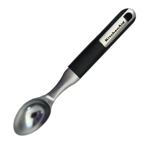 New KitchenAid Extra Long Handle 11 Inch Gourmet Classic Ice Cream Scoop Black - Picture 1 of 1