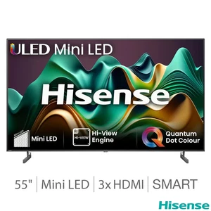 Hisense 55U6NQTUK 55 Inch Mini LED Freely Smart TV - Picture 1 of 6
