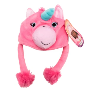 My Life As Pink Unicorn Hat Plush 18" Doll Accessory Pom Poms NEW - Picture 1 of 5