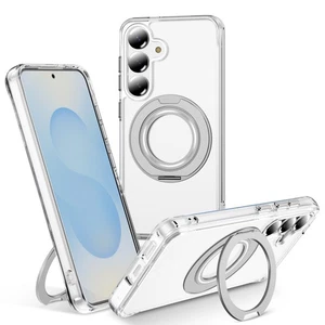 Clear Magnetic Case für alle Samsung Galaxy S25 Modelle mit Ring Ständer - Bild 1 von 22