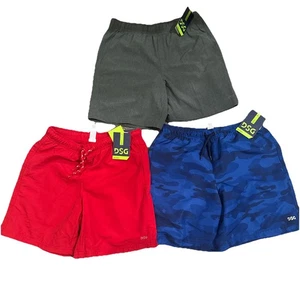 DSG Youth Boys Size M Rec Shorts Blue Camo NWT BUNDLE + FREE SHIPPING - Picture 1 of 4