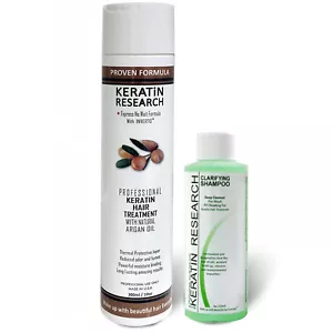 Complex Brazilian Blowout keratin hair treatment 300ml with Clarifying Shampoo - Picture 1 of 9