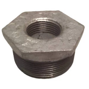 Galvanised Malleable Iron Reducing Bush BSPT - Picture 1 of 36