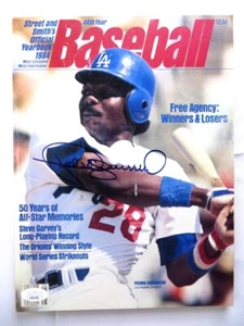 Pedro Guerrero Signed Autograph Magazine Street & Smith 1984 Dodgers JSA AH04506 - Picture 1 of 4