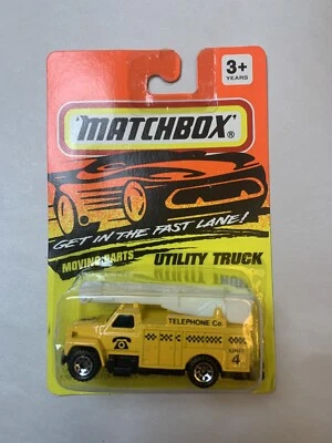 Camión utilitario/cubo vintage Matchbox serie 1993 Ford Telphone Co. #33 amarillo Foto 1 de 2
