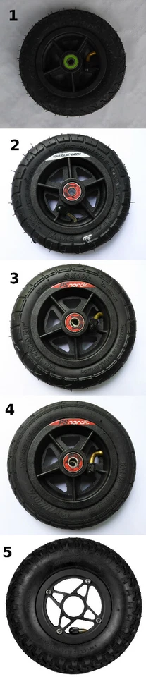 Powerslide Rad 150mm / 200mm für Nordic- & SUV-Modelle (inkl. Lager und Spacer)