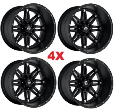 17 BLACK FUEL WHEELS RIMS FITS F-150 F150 HOSTAGE 17X8.5 Foto 1 de 4