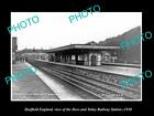 Old Postcard Size Photo Sheffield England Dore & Totley Railway Station 1930 1