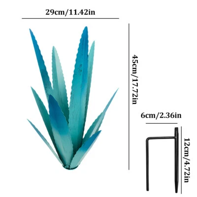 1/2 pieza planta de agave escultura rústica hágalo usted mismo planta de tequila para decoración de jardín al aire libre Foto 1 de 4