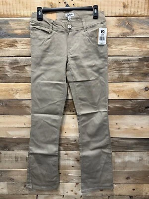 Southpole Juniors Basic Uniform Low Rise Bootcut Pant (Khaki) (6101) F0(A762T) - Image 1 of 4