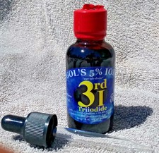 5% Lugol's Solution Iodine/Potassium Iodide 1 oz 6mg/Drop Triiodide 3rdi 30ml