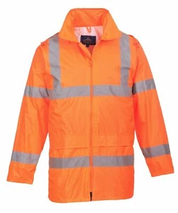 Portwest UH440 Mens Waterproof Hi Vis Rain Jacket Reflective Lightweight Safety - Picture 1 of 12