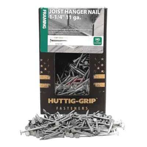 Huttig Grip 3d Framing Joist Hanger Nail 1-1/4 in Galvanized 5 lb Pack 700 Nails - Picture 1 of 5