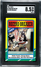 1986 Topps #7 Record Breaker Walter Payton SGC 8.5
