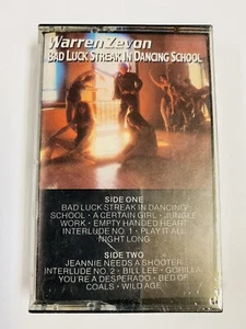 Warren Zevon 1980 Bad Luck Streak In Dancing School Cassette Tape - Picture 1 of 3