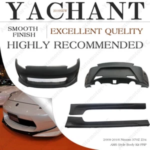 Kit de carrocería de fibra de vidrio para 09-16 Nissan 370Z Z34 estilo AMS DIFUSOR PARACHOQUES LAP - Imagen 1 de 24