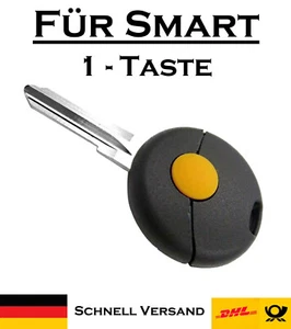 1x Autoschlüssel Gehäuse für Smart - Ersatz 1 Taste PKW Fernbedienung KS20 - Imagen 1 de 6
