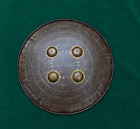 Vintage Mughal Islamic ottoman iron kufic Shield 99 Name Of ALLAH Dhal Decor 15"