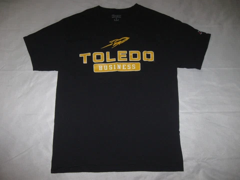 University of Toledo Rockets School of Business T Shirt Men's Medium (slim) UT Cover