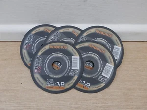 5 X RHODIUS ALPHA XT70 125MM 5" X 1MM ANGLE GRINDER METAL CUTTING DISCS - Picture 1 of 1