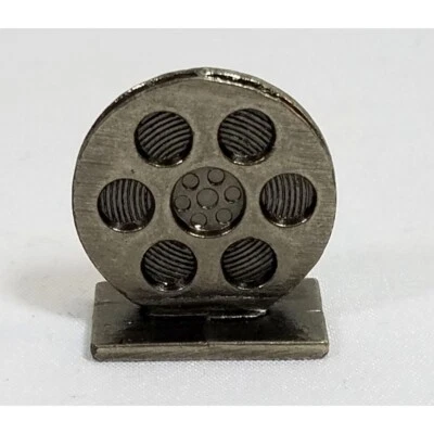 Scene It Movie Film Reel Token Gunmetal Gray Replacement Game Part Piece - Image 1 of 4