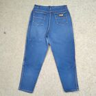 Vintage Ps Gitano Jeans Women 14 Blue Ultra High Rise Faded Orange Contrast Crop
