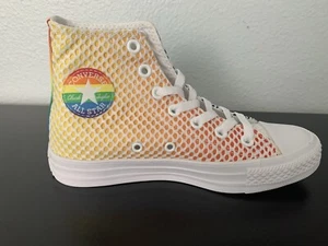 Converse Chuck Taylor All Star Pride Mesh High Top Sneakers - Size M3.5 / W5.5 - Picture 1 of 11